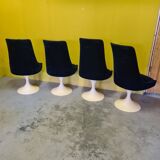 4 Space Age Swivel Dining Room Chairs From The 70s