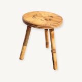 Vintage rattan stool