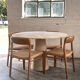 Dining table in travertine Up & Up, Italy, 1970s