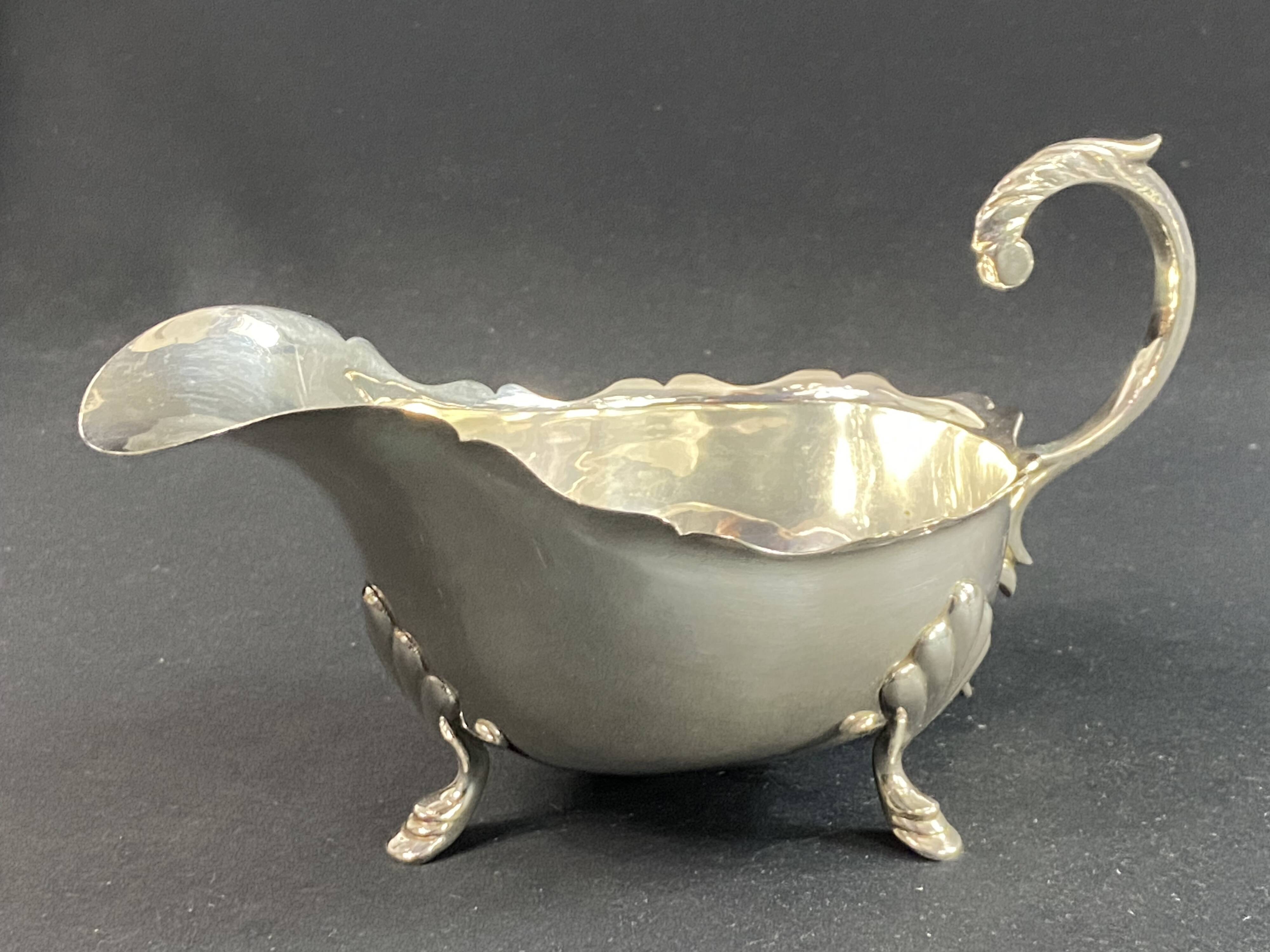 Restoration style metal sauce boat