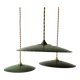 3 enamelled sheet metal suspensions