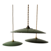 3 enamelled sheet metal suspensions