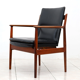 Fauteuil Arne Vodder modèle 431 en palissandre pour Sibast Mobler