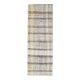 Vintage Turkish Hand-Knotted Wool Cotton White Kilim Runner Rug 75x208