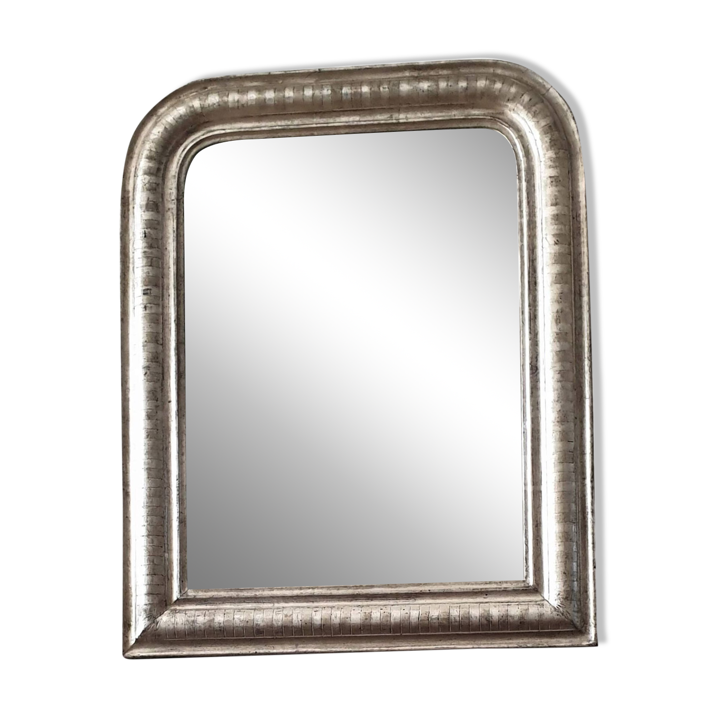 Louis Philippe silver mirror - Old wall mirror