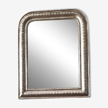 Louis Philippe silver mirror - Old wall mirror