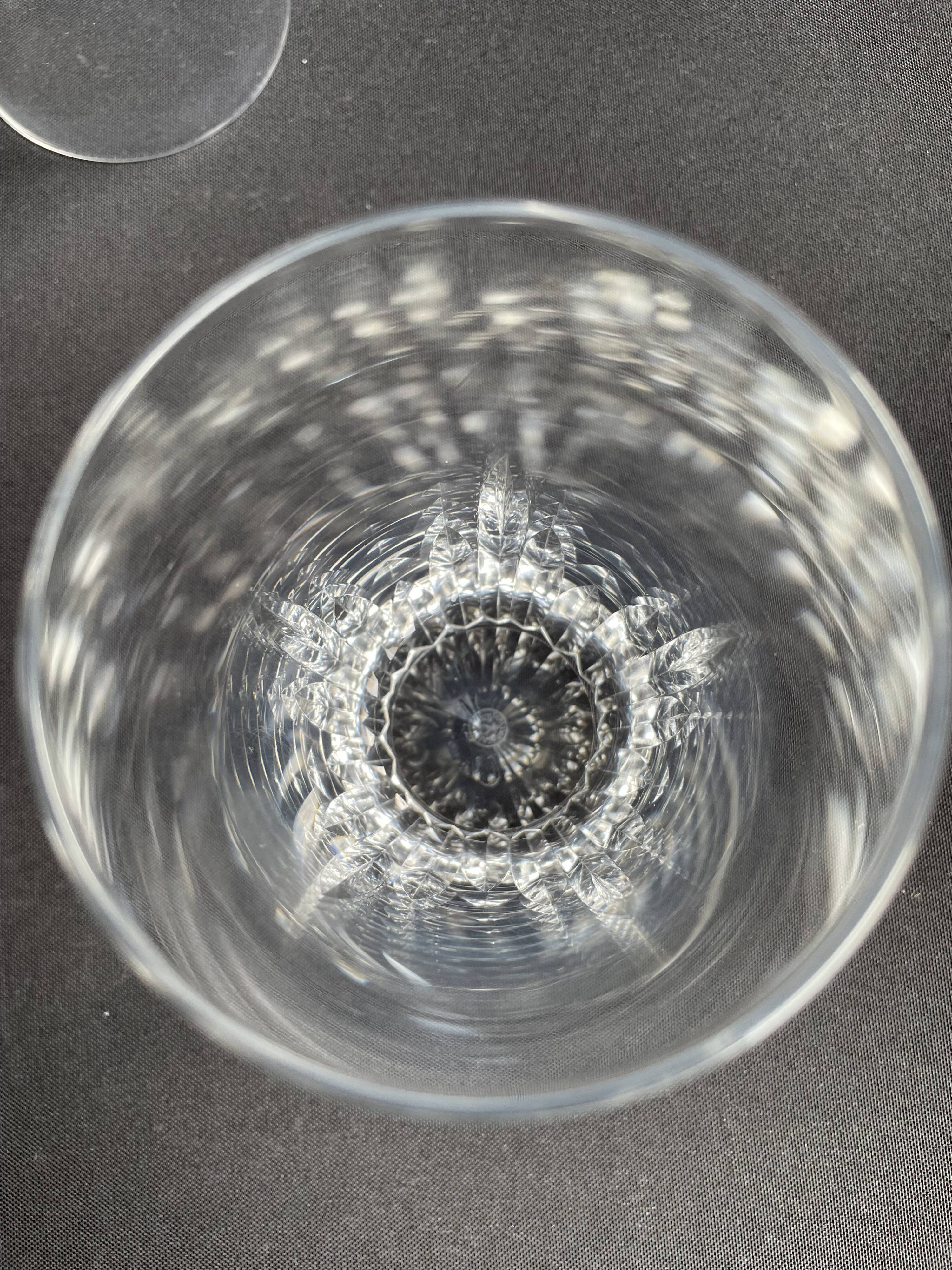 6 Baccarat wine goblets Spear service