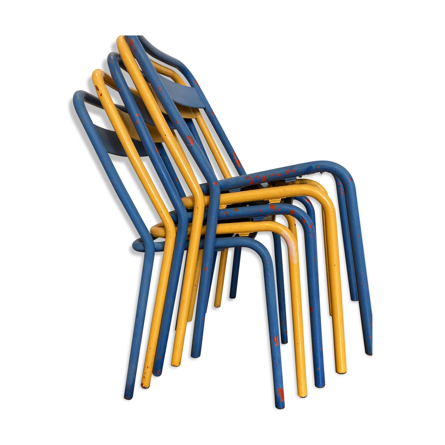 Set of 5 Tolix chairs