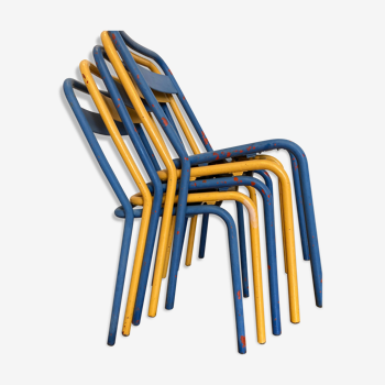 Set of 5 Tolix chairs