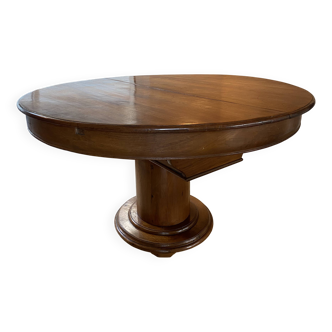 Table extensible ancienne en bois exotique