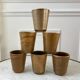 Set of 6 digoin Sarreguemines sandstone glasses