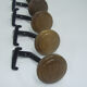 Set of 5 metal coat hooks, wall hook.