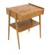 Scandinavian oak bedside table, AB Carlströms & Co Möbelfabrik, Sweden, 1960s