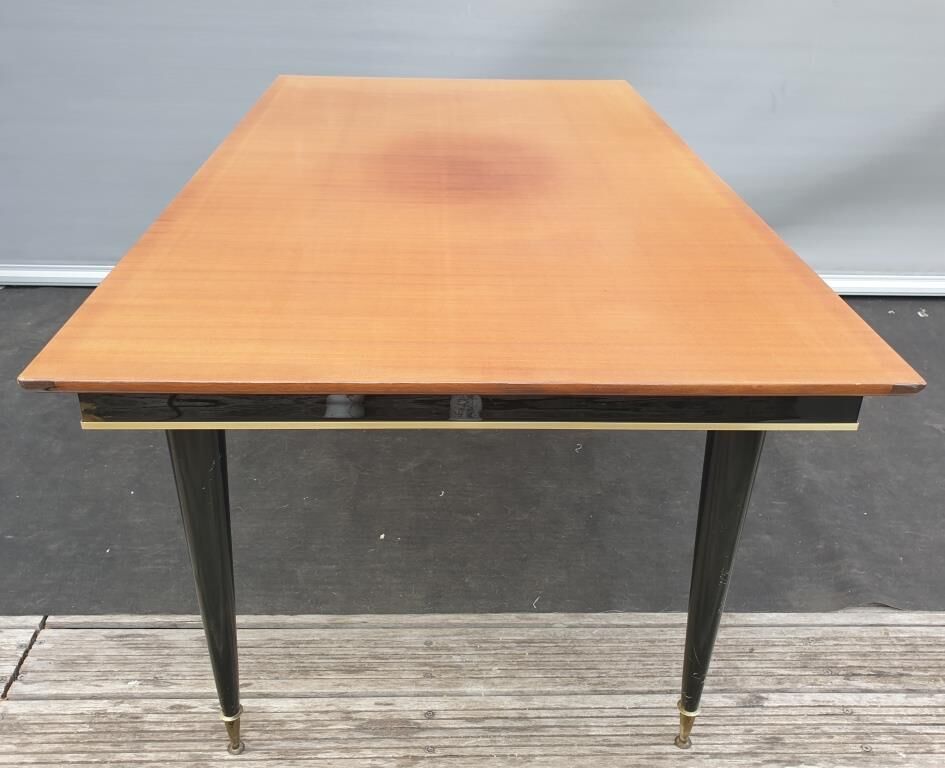 Black teak table 1960s