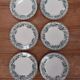 6 flat plates in ironstone - Guadeloupe model