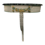 Console murale de style Louis XVI en bois laqué XX siècle