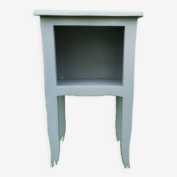 Gray bedside table