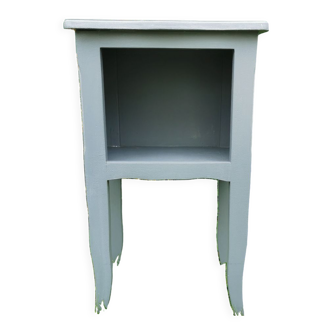 Gray bedside table