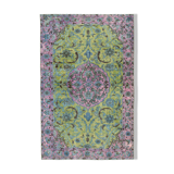 Hand-knotted rustic anatolian 1980s 170 cm x 264 cm