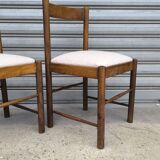 Set of four brutalist chairs 1950