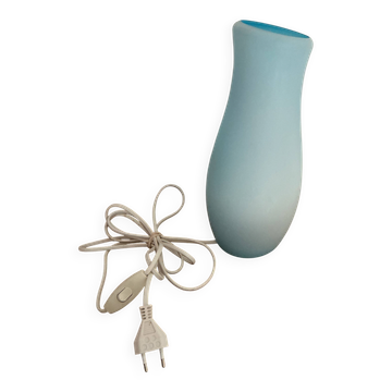 Pretty vintage blue lamp.