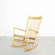 Vintage J16 Rocking Chair by Hans J. Wegner for FDB Møbler, 1960s