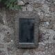 Oriental mirror in chiseled metal – beveled, for placing on a surface or hanging