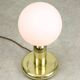 Vintage Italian Brass & Opaline Table Lamp, 1970s