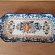 Cake or herring dish in earthenware from Royal Tichelaar Makkum