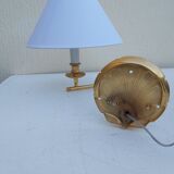 Pair of gilded bronze wall lamps
