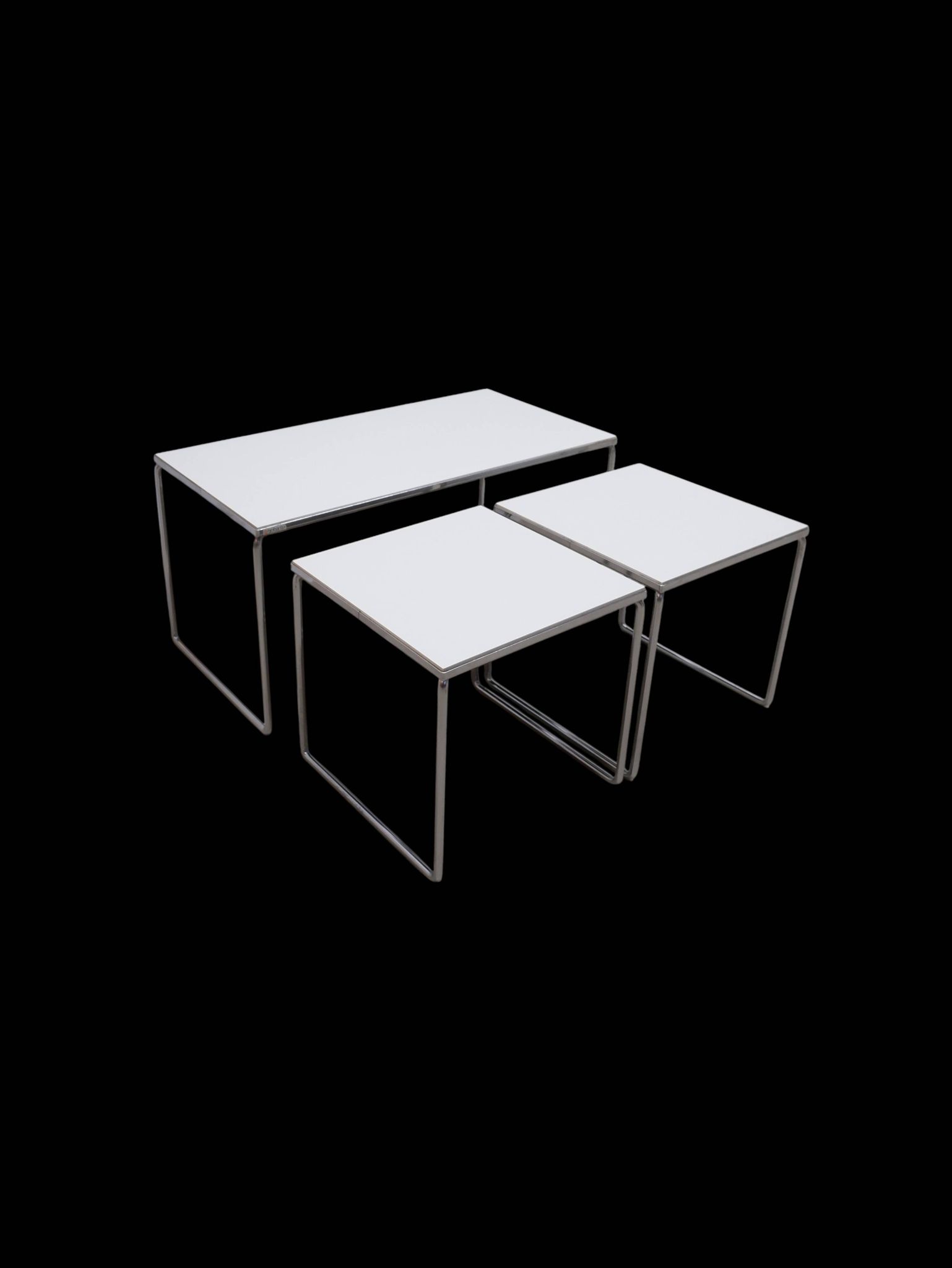 Set of 3 Brabantia side tables, 1960s Holland
