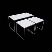 Set of 3 Brabantia side tables, 1960s Holland