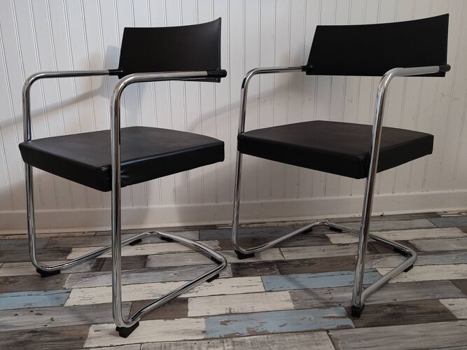 Lot de deux chaises de bureau design