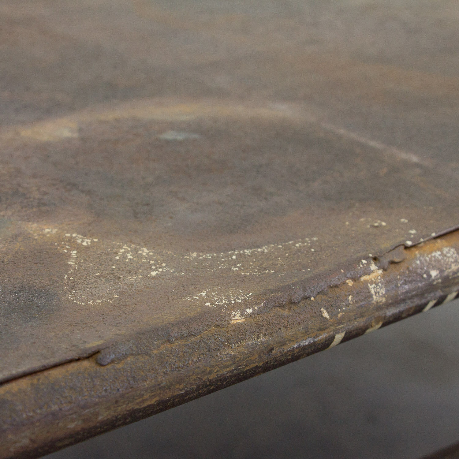 Industrial metal coffee table