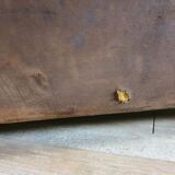 Modular sofa in leather and suede