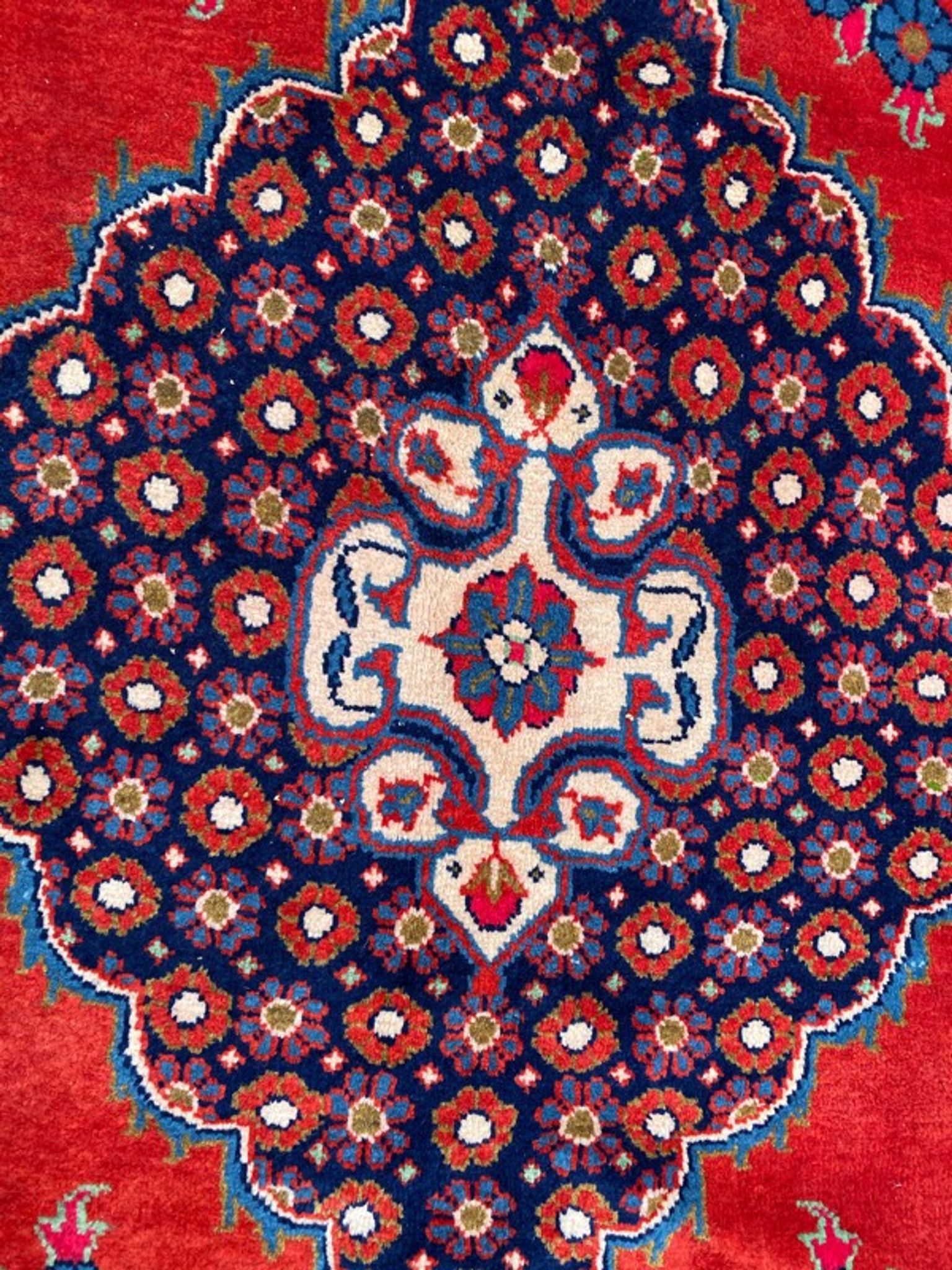 Vintage Persian mahal carpet 238x354