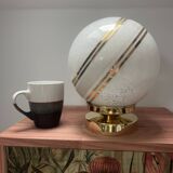Plafonnier ou applique vintage globe blanc