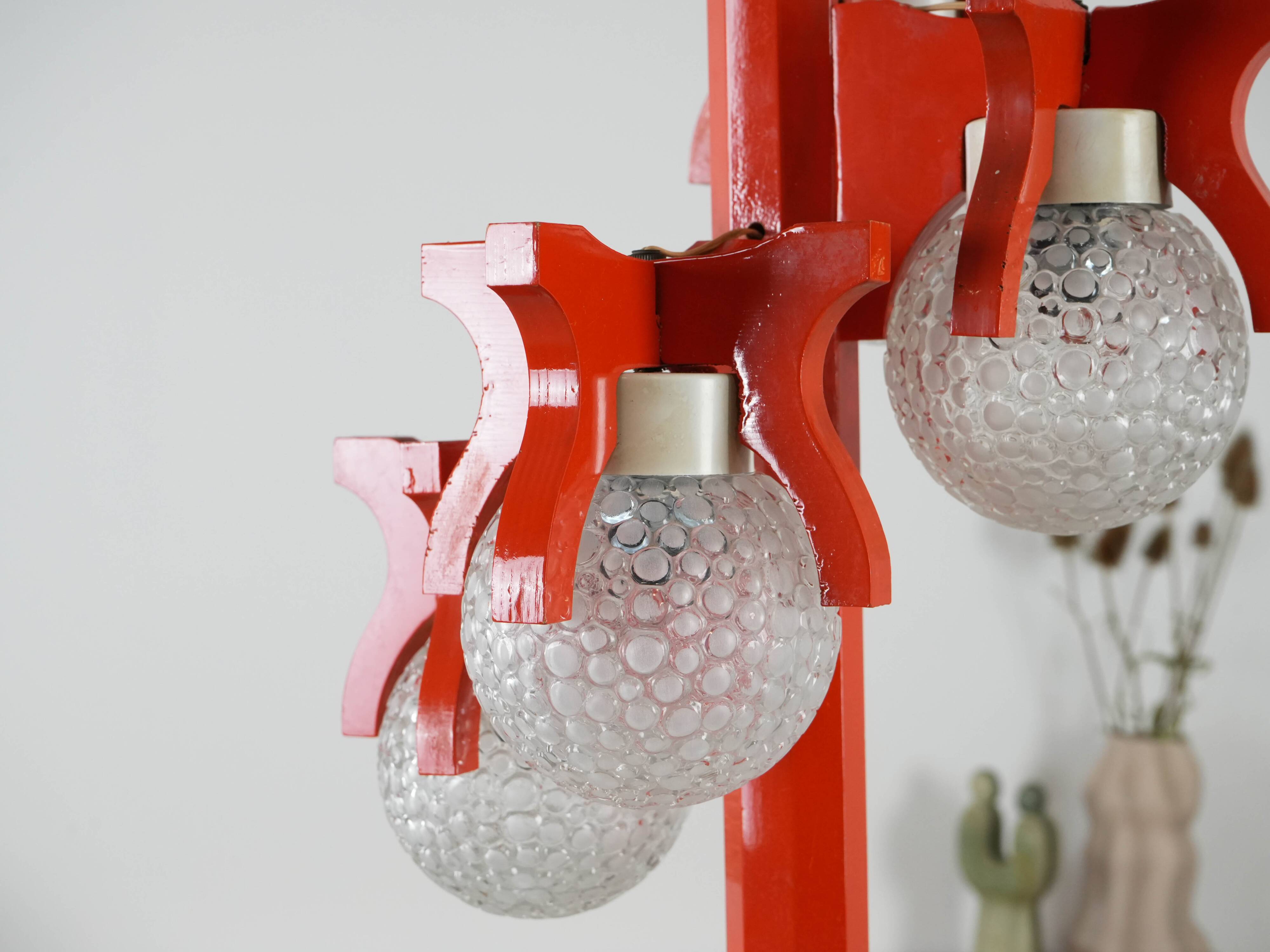 Pendant lamp, Space Age, 1970s, manufactured in Italy