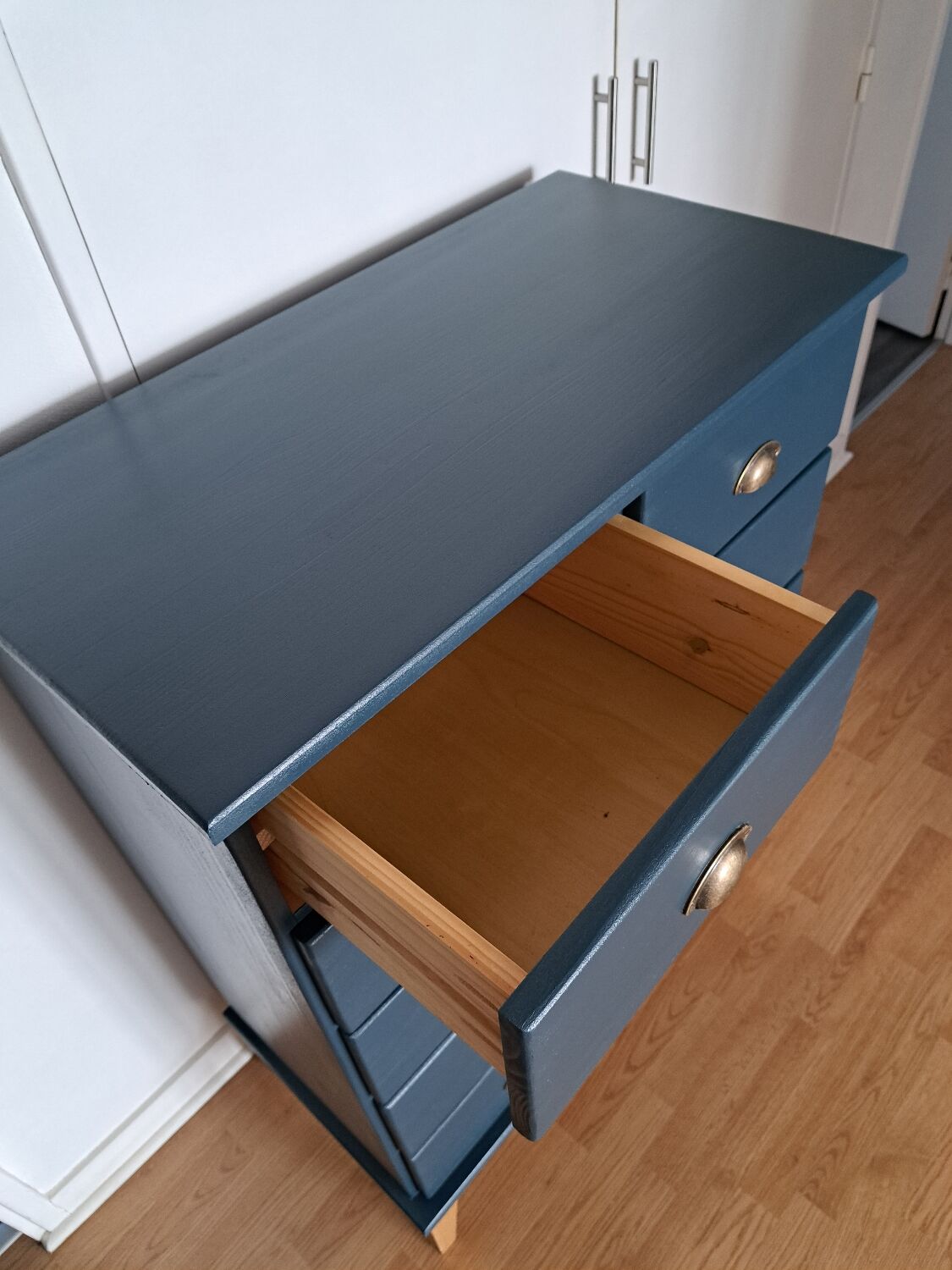 Rød Sødgren chest of drawers blue glove 4