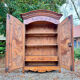 Large gendarme hat cabinet in walnut from the louis period