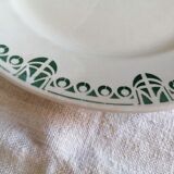 Set of 11 flat earthenware plates