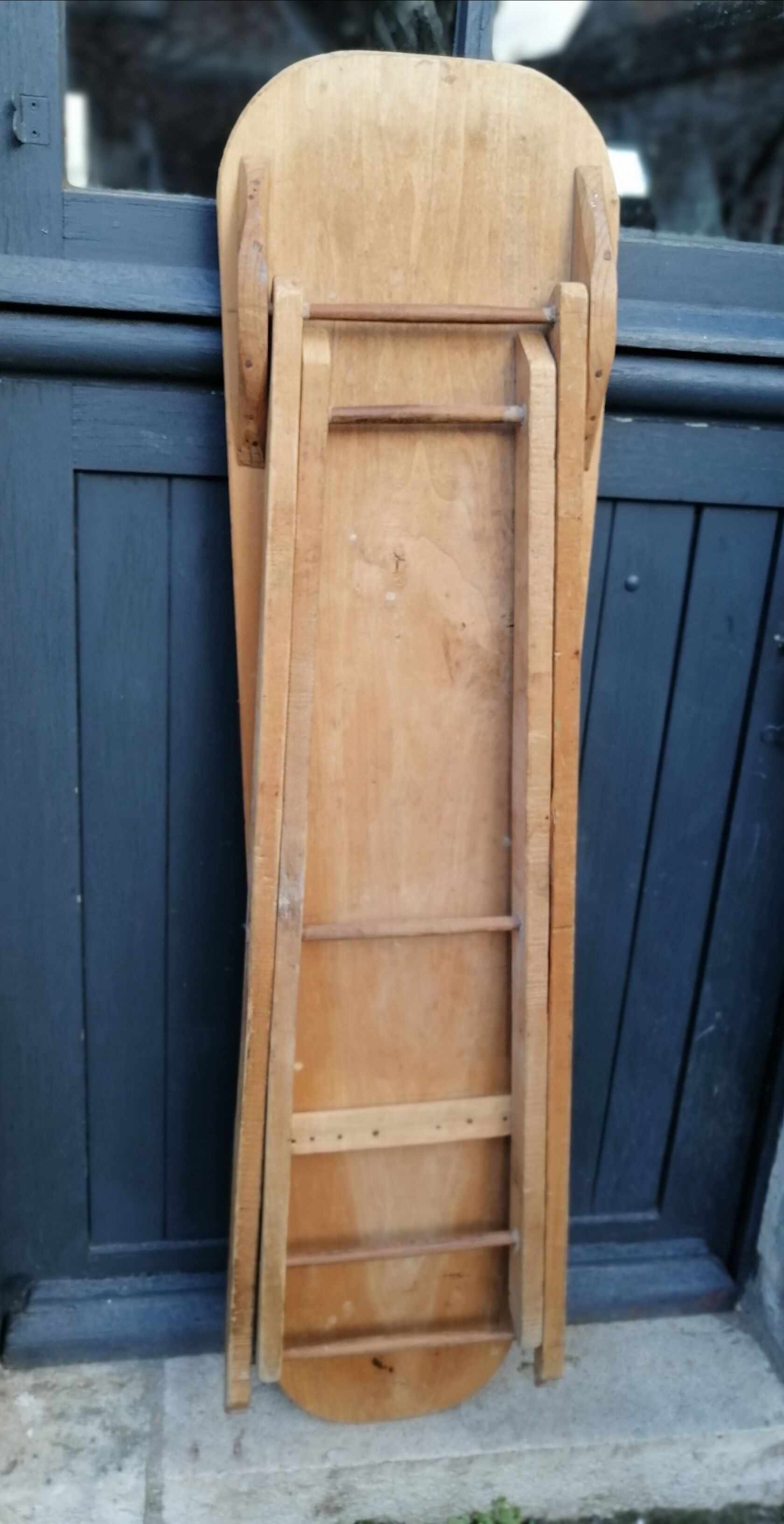 Wooden ironing board