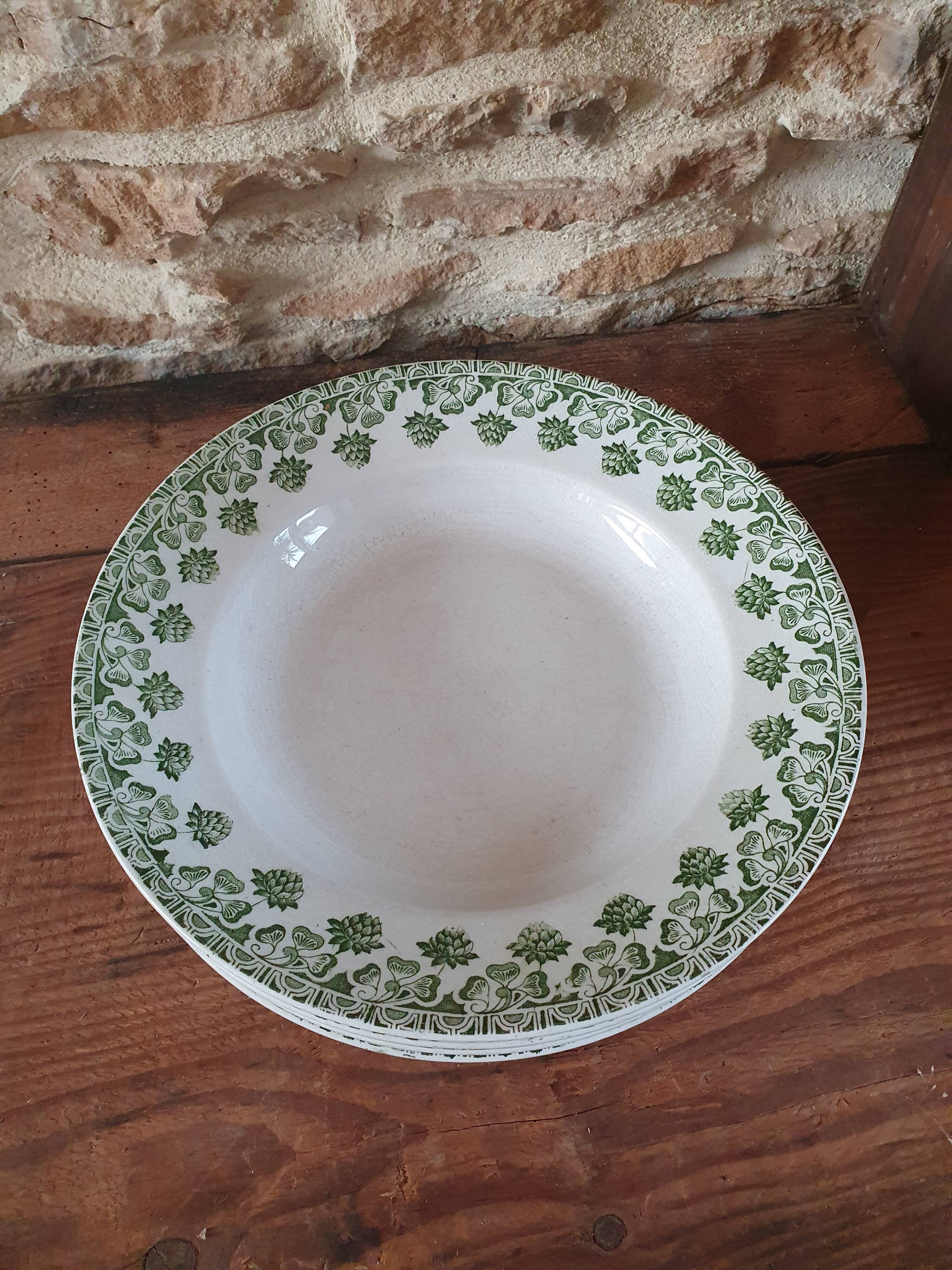 6 hollow plates Terre de fer