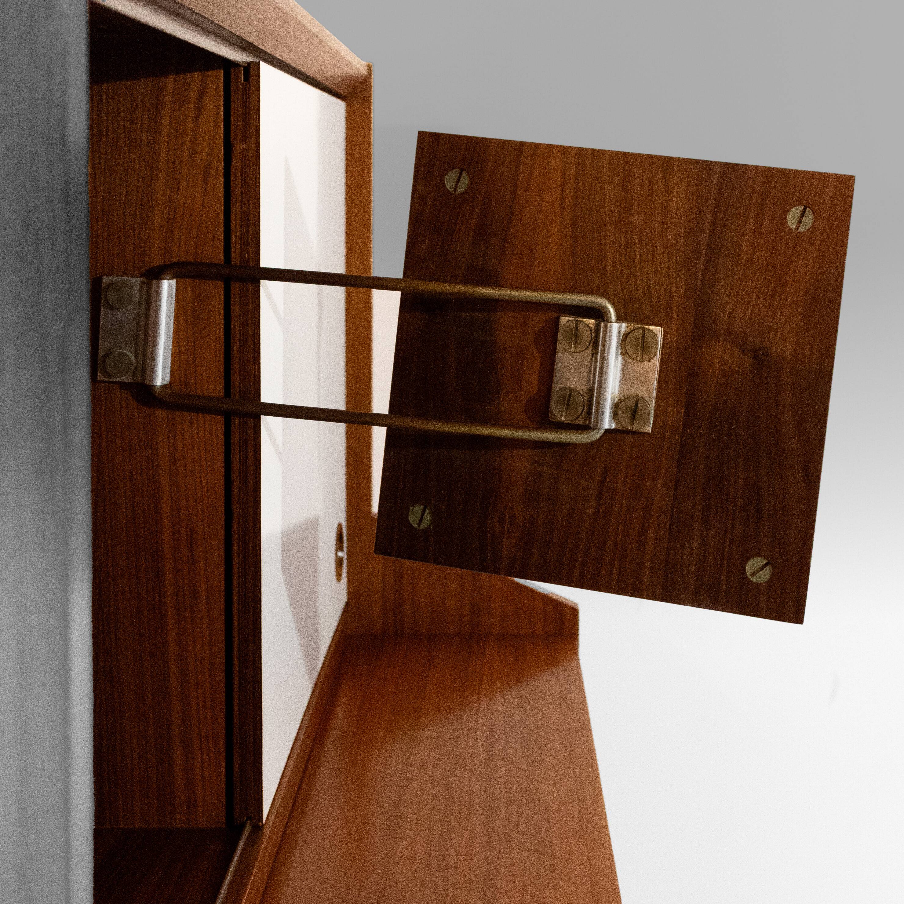 Mid Century Modern Italian Wood Cabinet, George Coslin for 3V Arredamenti P