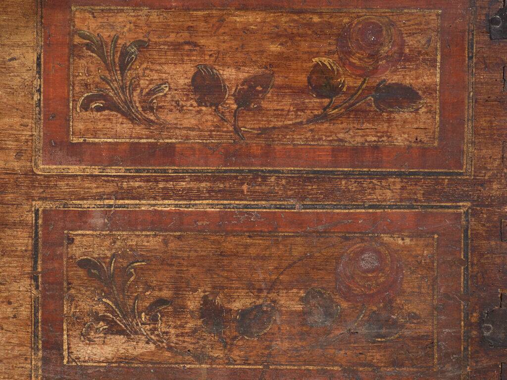 Antique pine wood chest – Central Europe (circa 1900)