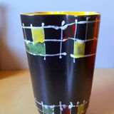 60s glazed ceramic vase