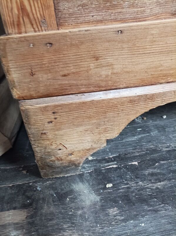 Solid wood sideboard furniture drawer doors natural patinated