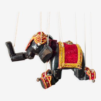 Vintage elephant puppet