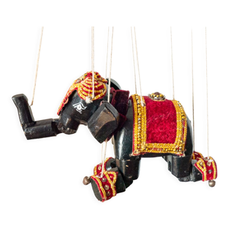 Vintage elephant puppet