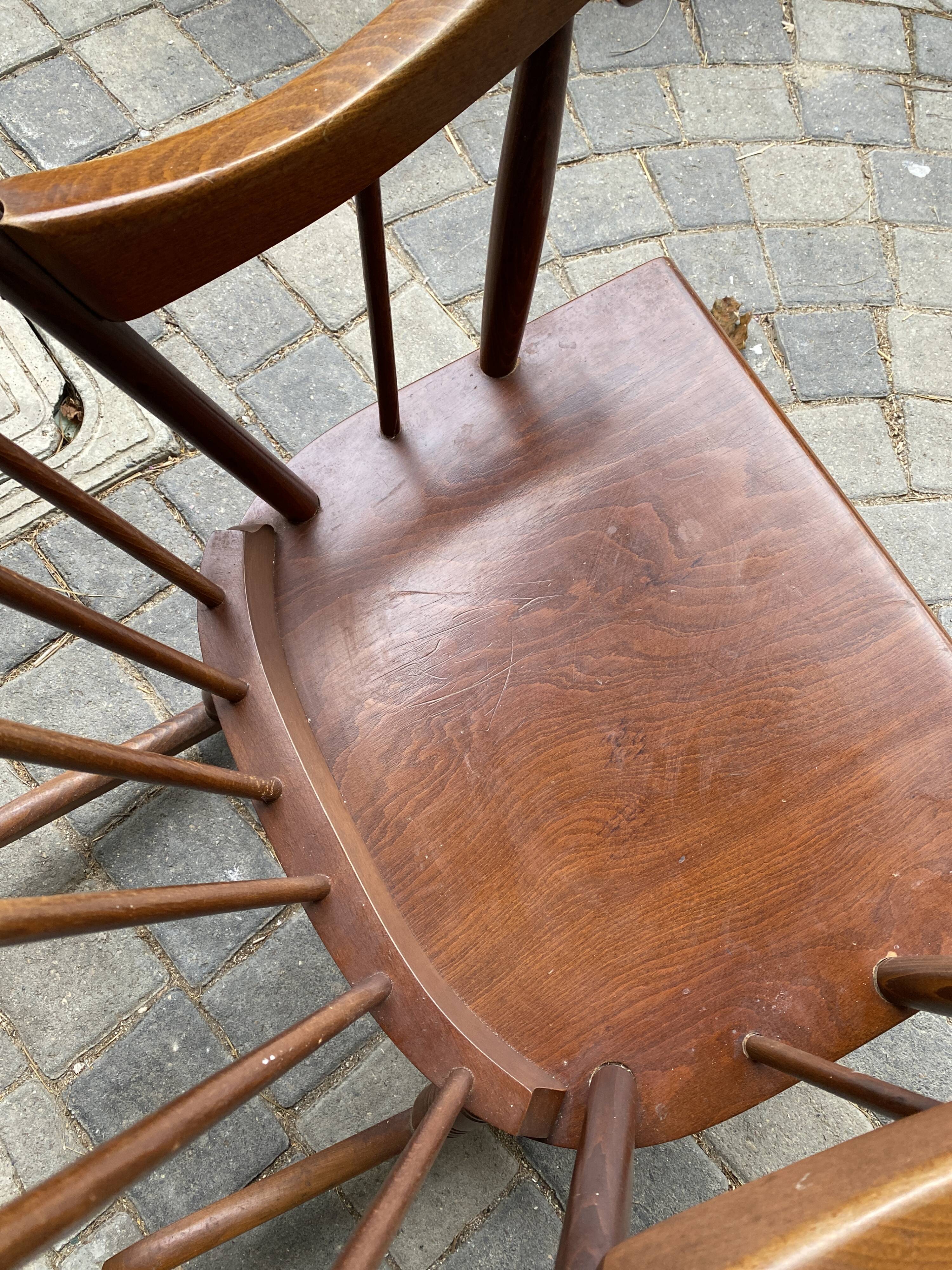 Wooden rocking-chair